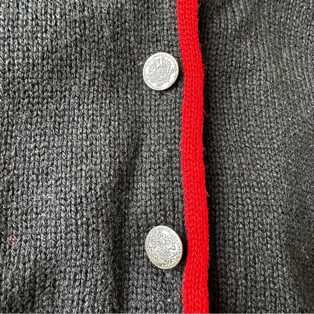Vintage Susan Bristol Wool Hand Embroidered Cardigan - Picture 4 of 4